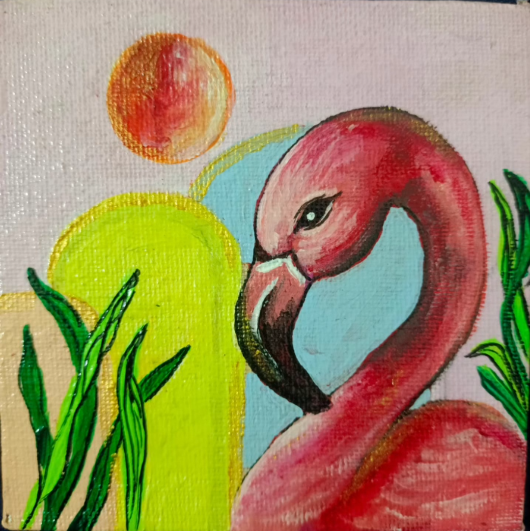 Pink bird