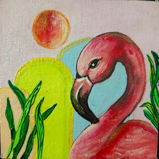 Pink bird